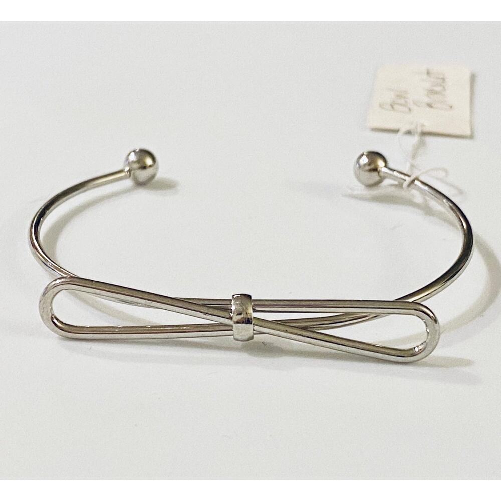 Silver Bow Cuff Bracelet